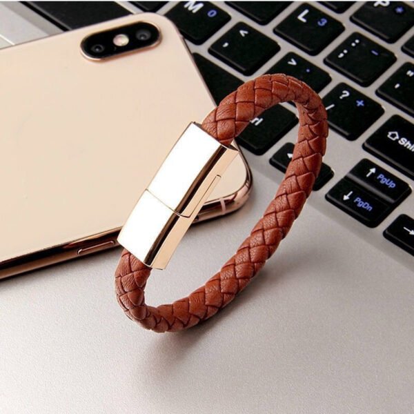 USB Bracelet Charger Cable – Stylish Charging Cord for iPhone 14/13, USB-C & Micro USB Phones - Image 10